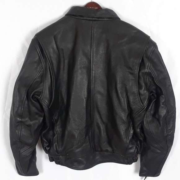 TORQUE STAR Leather Jacket men's Large - Picture 2 of 8